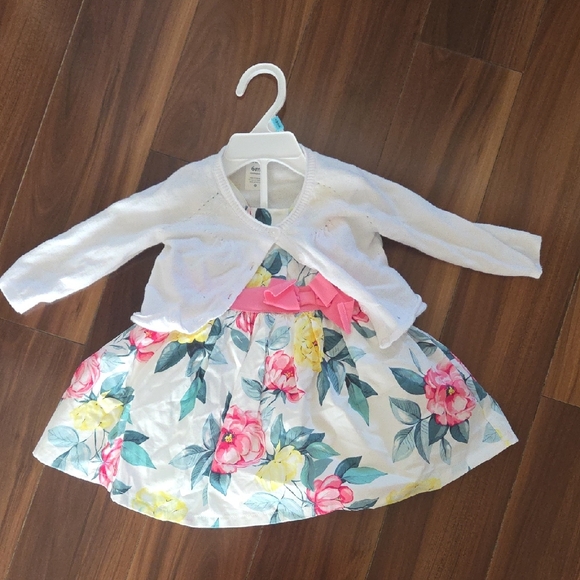 Carter's Other - Carter's Infant Spring/Easter Dress with White Cardigan